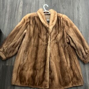 Fox fur coat